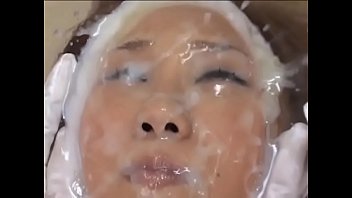 cum in eyes and face