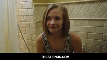 Horny big dick Step-Bro seduces smalltits and big ass teen stepsis Paisley Brooks and decides to fuck her from behind POV
