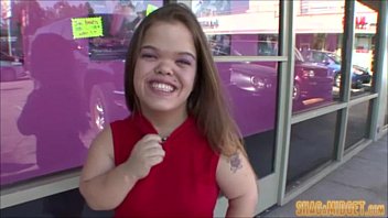 Horny Midget Slut Picks Up Guy