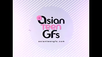 BEAUTIFUL ASIAN TEEN with pigtails masturbating with vibrator