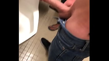 Hung guys at urinal