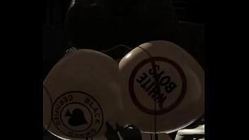 Pounding QoS snow bunny in my Roblox Condo