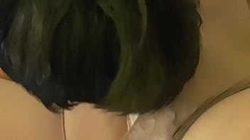 Temptation from stockings, creampie in blowjob
