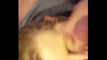 Little step sister sucking me off