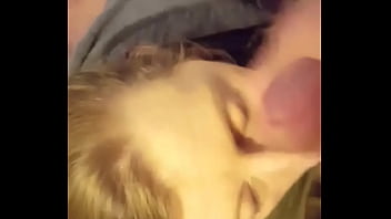Little step sister sucking me off