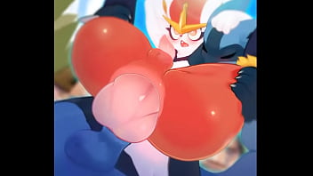 Lucario's dick vs Cinderace's ass