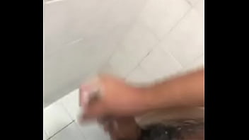 I jerk it off in the bathroom