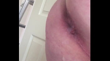 Fresh cum dripping out of my fucked hole