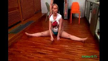 Flexible gymnast gets pounded