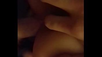 Shes playing with her cute asshole