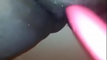 thumb playing in the  shower  