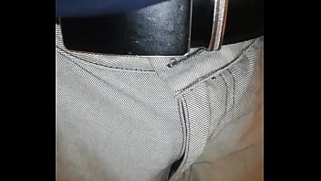 thumb peeing in bathr  oom  