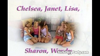 Amazing lesbian orgy in the bedroom