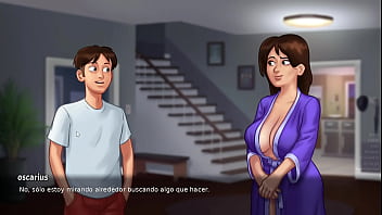 Noche de pelicula con mi madrasta termina caliente