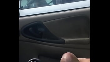 Public dick flash in car