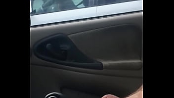 Public dick flash in car