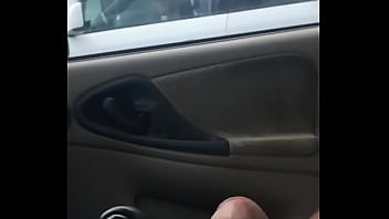 Public dick flash in car