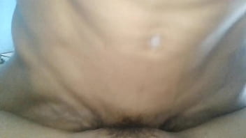 Horny Thai student sucks cock and fucks her pussy until he cums inside.