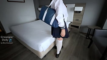 Momo-chan was fucked raw by Sensei Watanabe and cummed inside her.