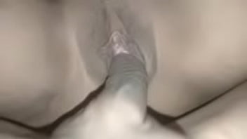 Big girl's pussy, nice girl's clit, gets fucked until she cums.