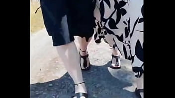 Hot Granny with 66 years.. Walked with me on a sunny day