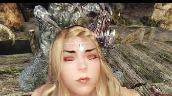 Sexy priestess dominated, and gangbanged by monsters Skyrim 3d hentai
