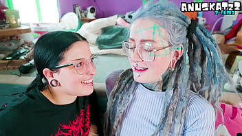 Threesome ANAL POV with 2 Thick Goth TEENS! Threesome ANAL POV with 2 Thick Goth TEENS!