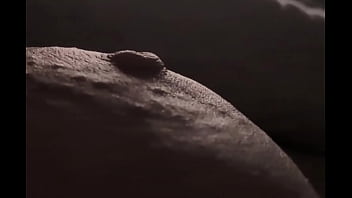 close up pinching my left nipple