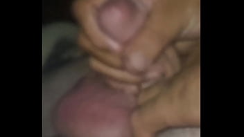 Playing with big balls and cock, assfucked