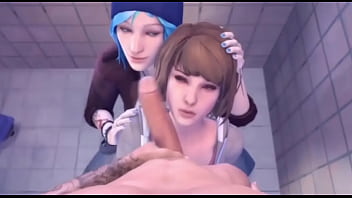 Is this strange?  Max & Cloe giving Blowjob Animation by Madruga3D & Voice Acted by Magi