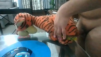 Crazy sex with stuffed a.