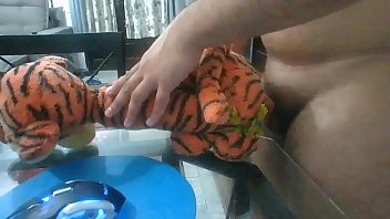 Crazy sex with stuffed a.
