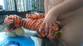 Crazy sex with stuffed a.