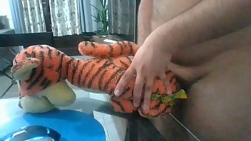 Crazy sex with stuffed a.
