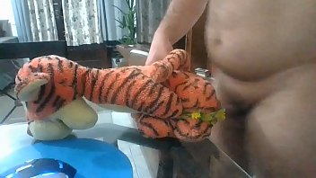 Crazy sex with stuffed a.