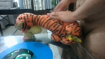 Crazy sex with stuffed a.