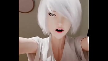 Young hentai girl sitting on the gifted guy