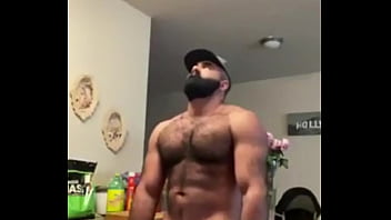Muscle man big dick wagging