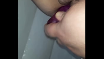 thumb toying in the s  hower  