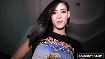 Sexy Thai Ladyboy Ally Gives Blowjob