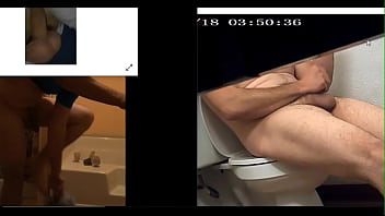 Str8 buddie taking a shower in hotel when smoking Big cock Vergota