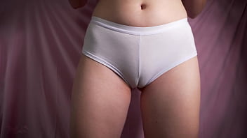Fat Pussy Cameltoe In White Panties Close Up