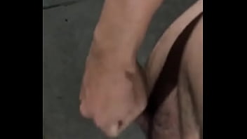 Public naked jerk off