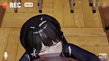 3D hentai blowjob