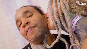 Tattooed girl takes a BBC pounding balls deep in her ass
