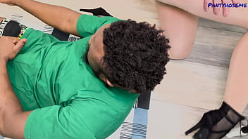 Monika Seduces Black Man In Her Pantyhose and Gets Her Pussy Creampied