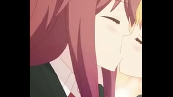 Anime chicas besandose