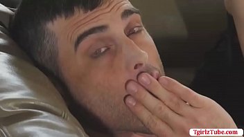 Cheating husband barebacked by shemale