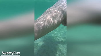 Multiple creampie underwater cum inside