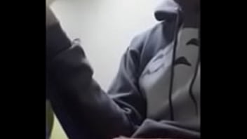 Asian Student Wanks and Cum During Class